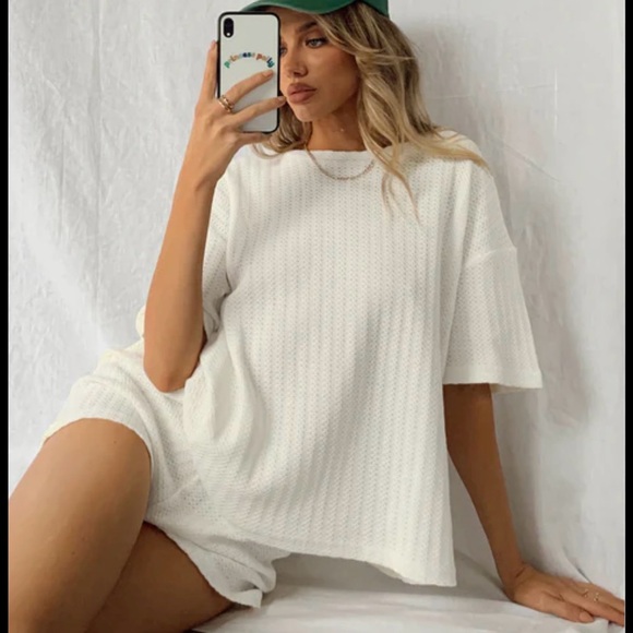 Princess Polly Pants - Princess Polly Cammie Knit Set White